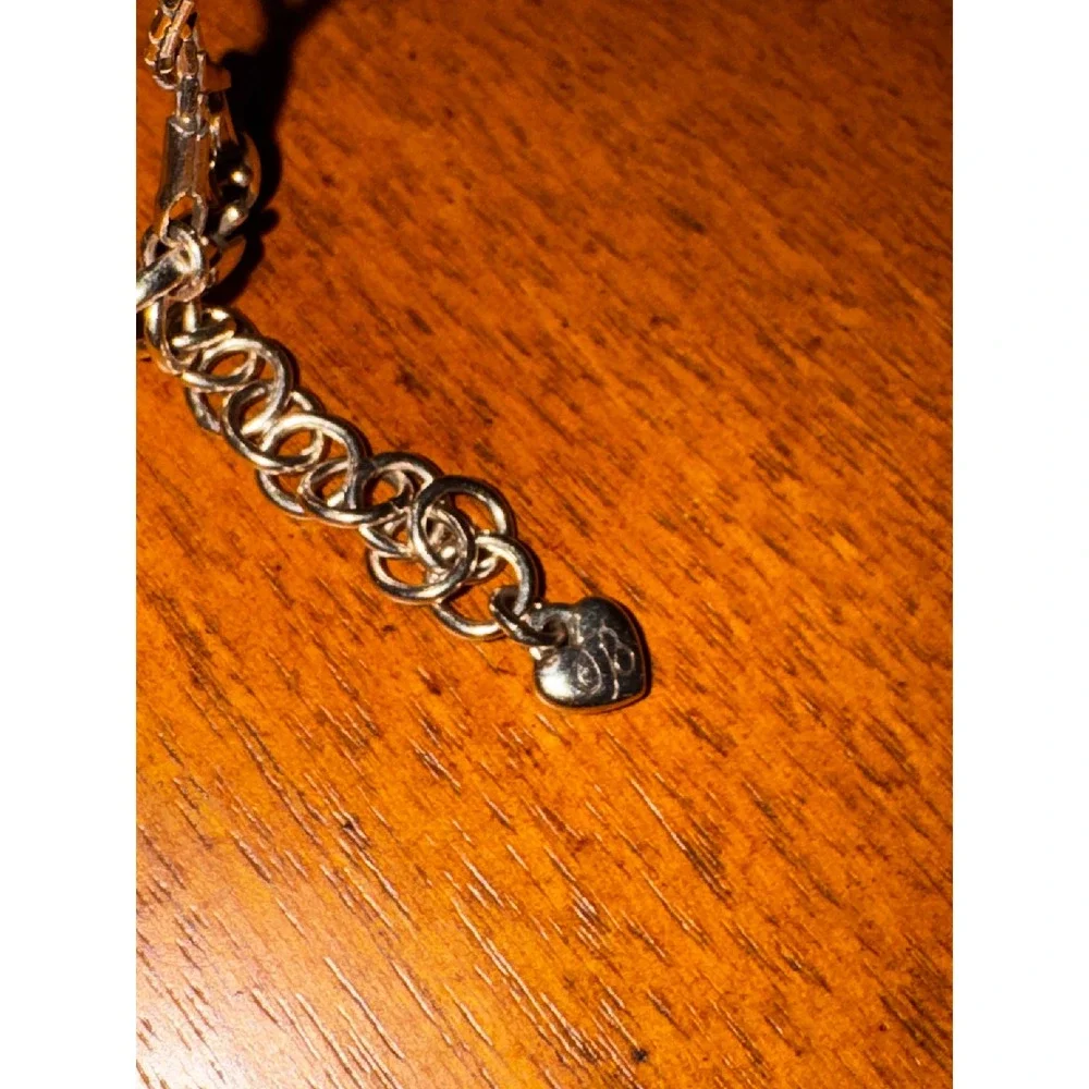 Brighton Sterling Silver Cross‎ Pendant Necklace Adjustable Snake Chain